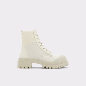 Bottes de combat Aldo Charline - Lug Sole Blanche | WRZQTU-732